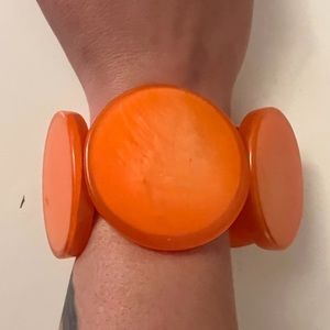 Vintage orange resin bracelet.